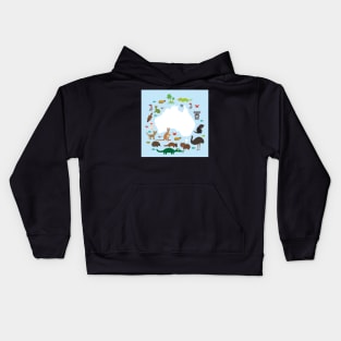 Map of Australia Kids Hoodie